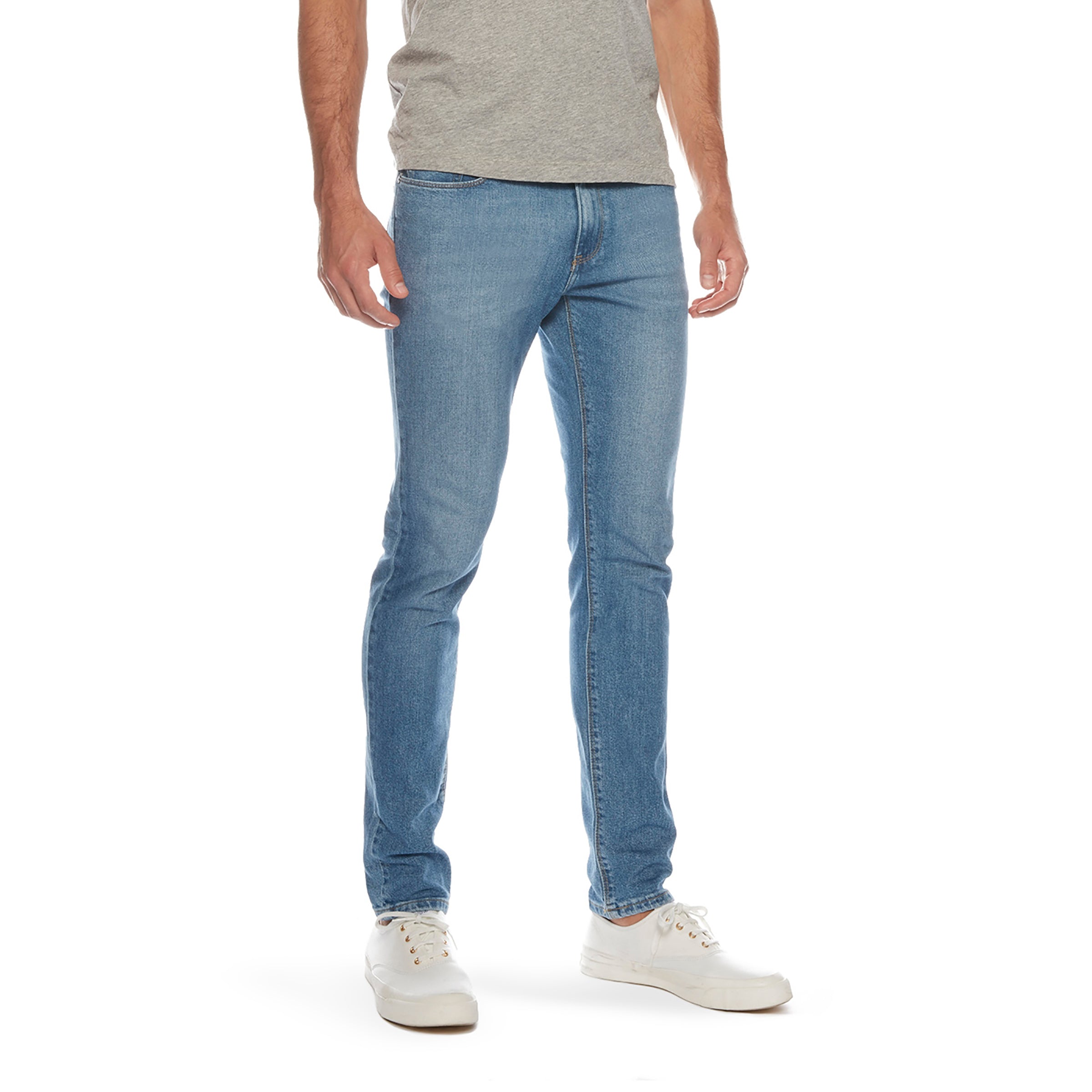 WD007 Light Blue Slim Fit Jeans – Noggah Denims